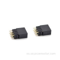 Encabezado femenino de 2.54 mm Dual fila H12.5 mm